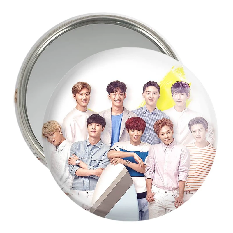 آینه جیبی خندالو مدل گروه اکسو EXO  کد 13668