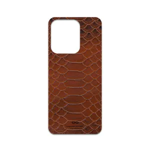 MAHOOT Brown-Snake-Leather Cover Sticker for Xiaomi Redmi 15C 4G