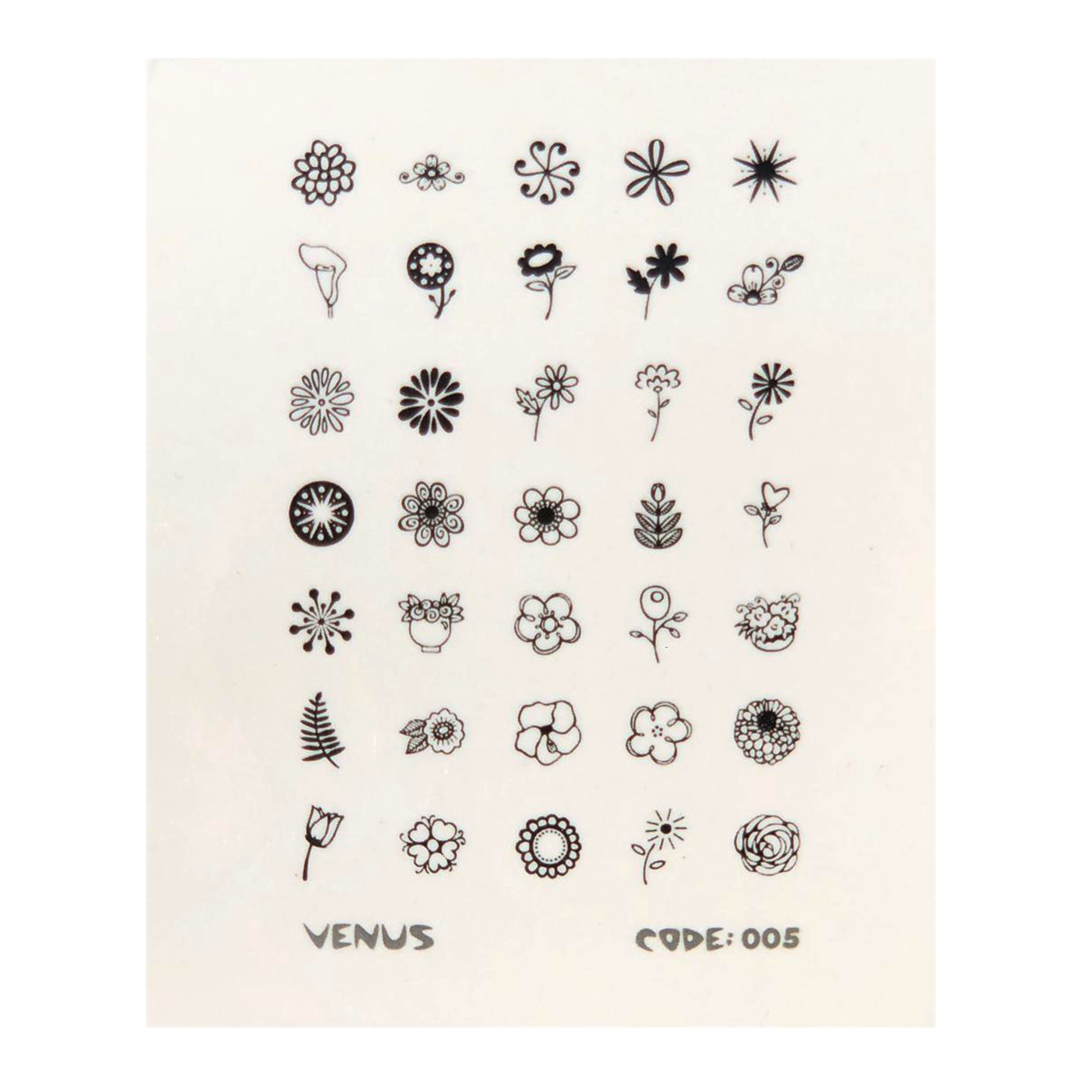 برچسب لنز ناخن مدل ونوس کد 005