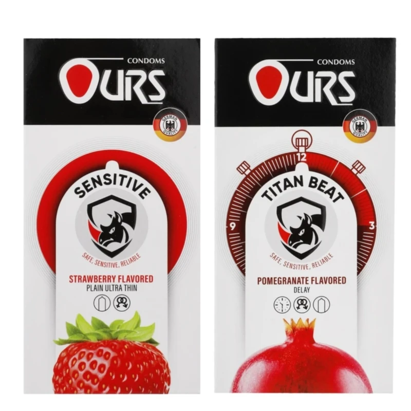 کاندوم تاخیری اورز مدل TITAN BEAT بسته 12 عددی به همراه کاندوم ساده اورز مدل SENSETIVE بسته 12 عددی