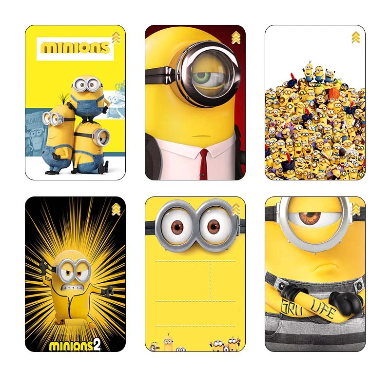 استیکر کارت مدل مینیون‌ها Minions کد 86763 مجموعه 6 عددی