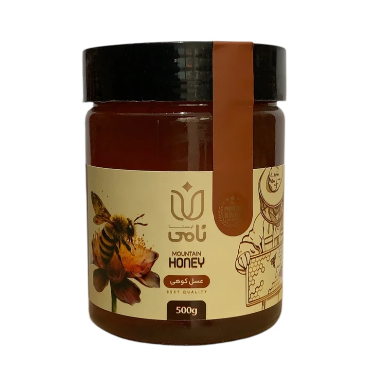 عسل طبیعی کوهی نامی ایستا - 500 گرم