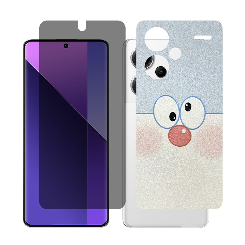 محافظ صفحه نمایش حریم شخصی گلس مدل Together مناسب برای گوشی موبایل شیائومی Redmi Note 13 Pro Plus به همراه برچسب پوششی پشت گوشی
