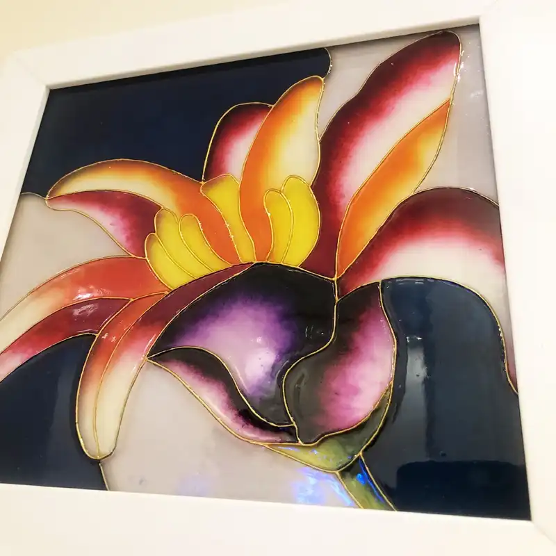 تابلو ویترای مدل 014 بهار طرح گل شقایق