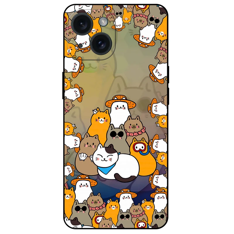 کاور مگافون طرح گربه مدل 7717 مناسب برای گوشی موبایل اپل iPhone 15   