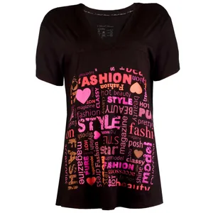 تی شرت آستین کوتاه زنانه مدل nm619