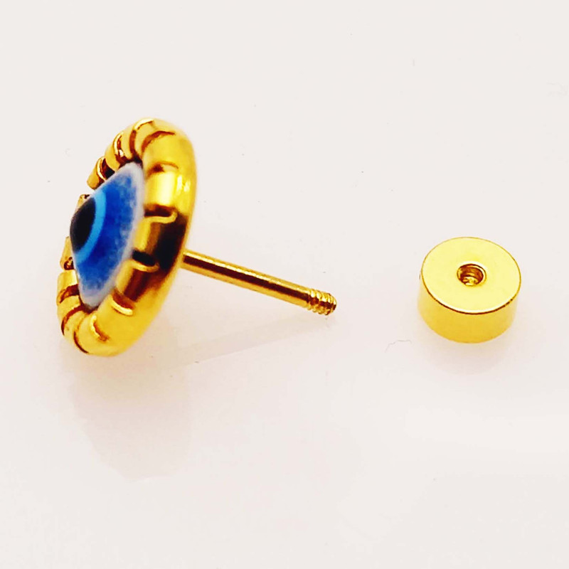 گوشواره زنانه طرح چشم زخم مدل اکلیلی کد 772GUZ