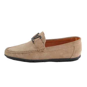 کفش کالج مردانه مدل B1 رنگ خاکی