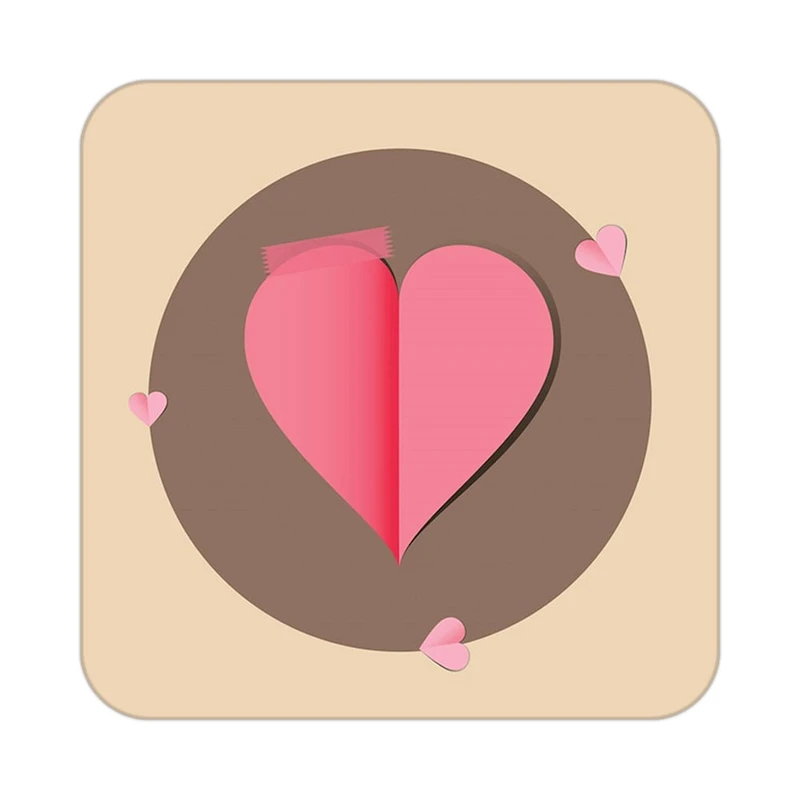 زیر لیوانی کاکتی طرح عاشقانه مدل mp39762