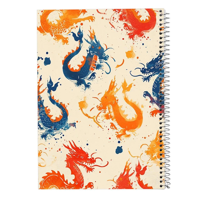 دفتر ژورنال نویسی 50 برگ مدوپد مدل نقطه ای طرح هیولای فانتزی کد DF16756