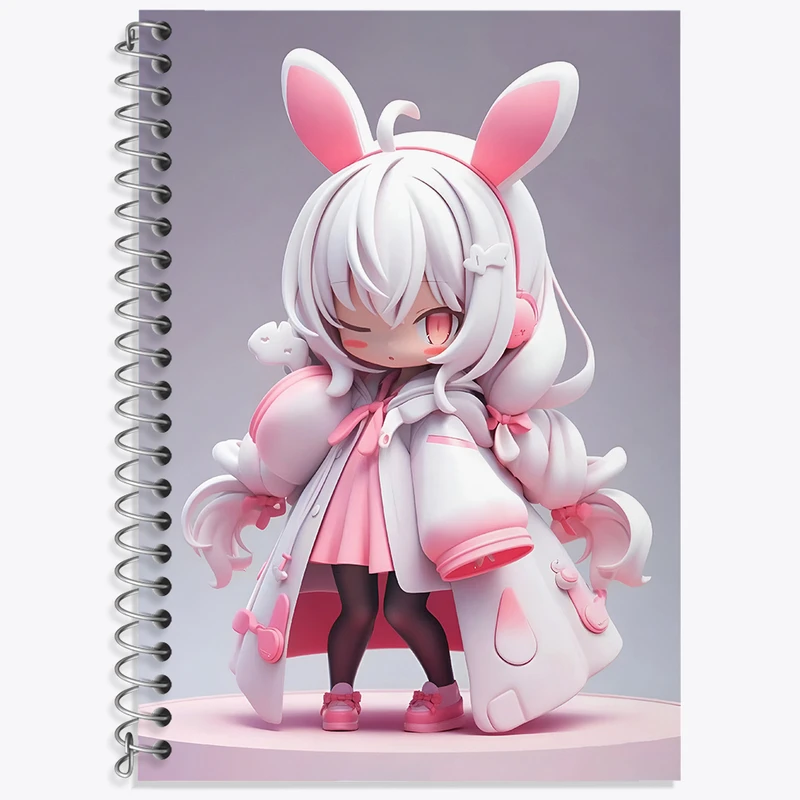 دفتر لغت 50 برگ خندالو طرح دخترانه کیوت کد N4417