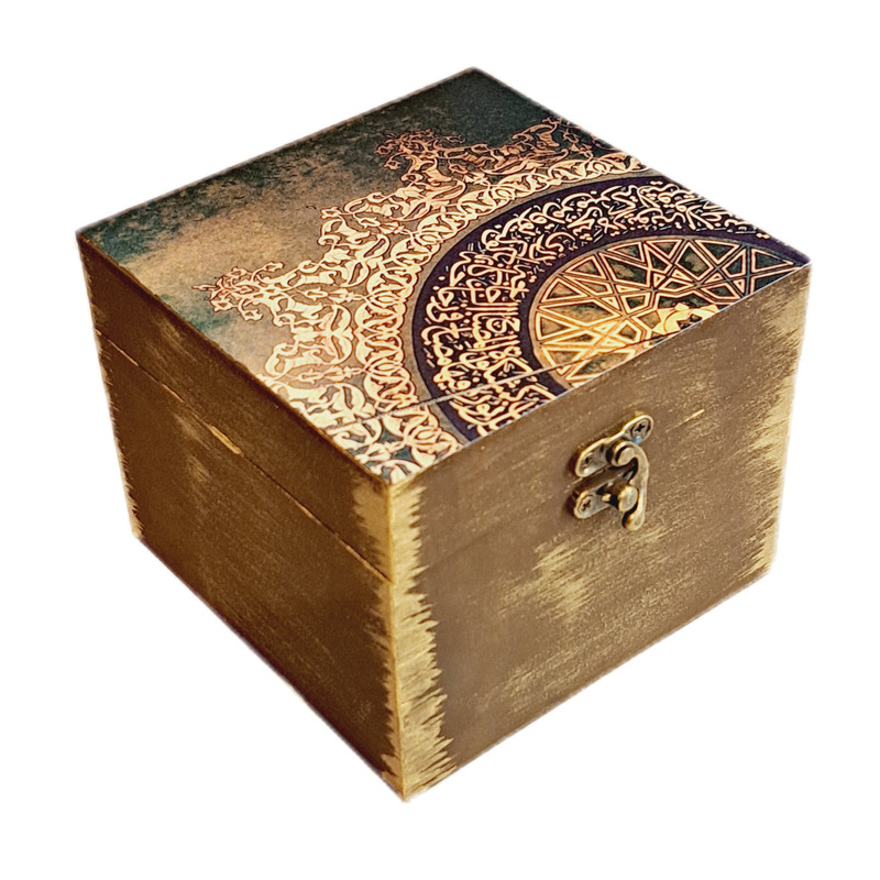 جعبه هدیه چوبی مدل سنتی کد WSB102