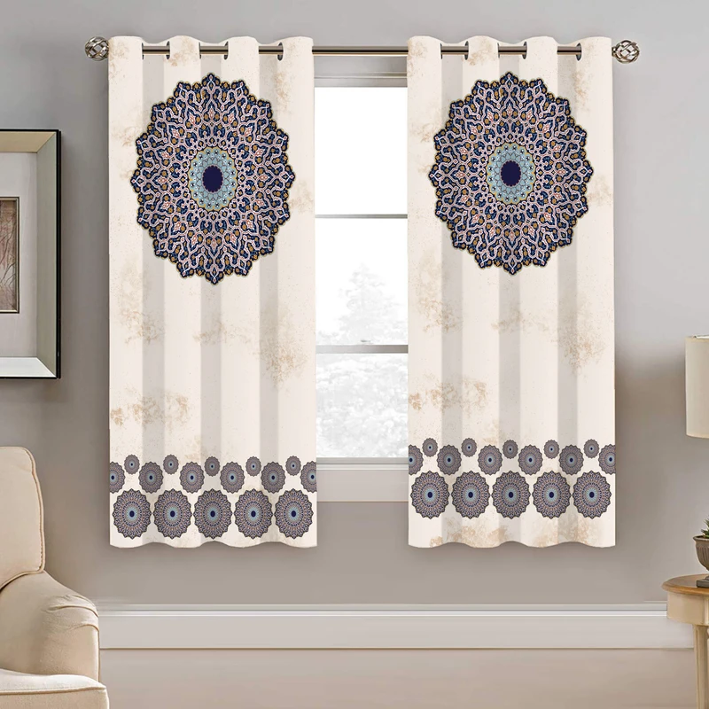 پرده نیروانا طرح سنتی مدل مخمل کد 8053 سایز 140×200 سانتی متر