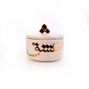 شکلات خوری آرانیک مدل لعاب طلا طرح عشق کد 1001300019