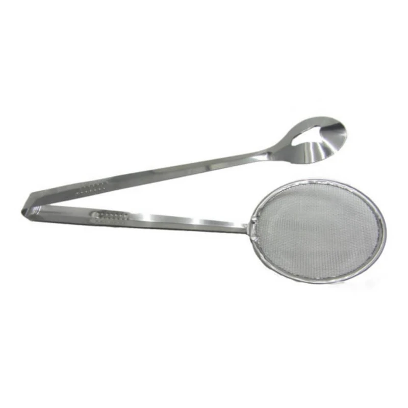 ابزار آشپزی مدل انبر استیل روغن گیر کد 555