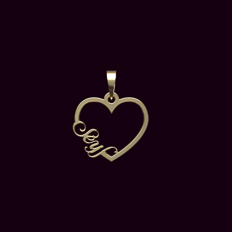 آویز گردنبند طلا 18 عیار زنانه مدوپد مدل اسم سیف seyf کد PB1-10131