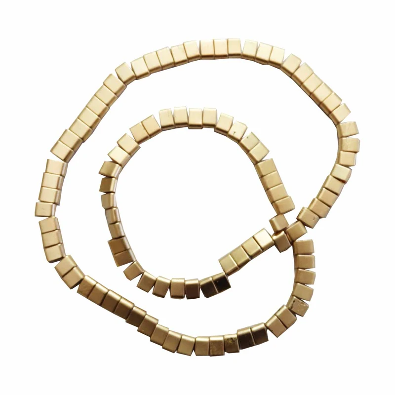 مهره دستبند مدل حدید مکعبی کد MO-1024 مجموعه 40 عددی