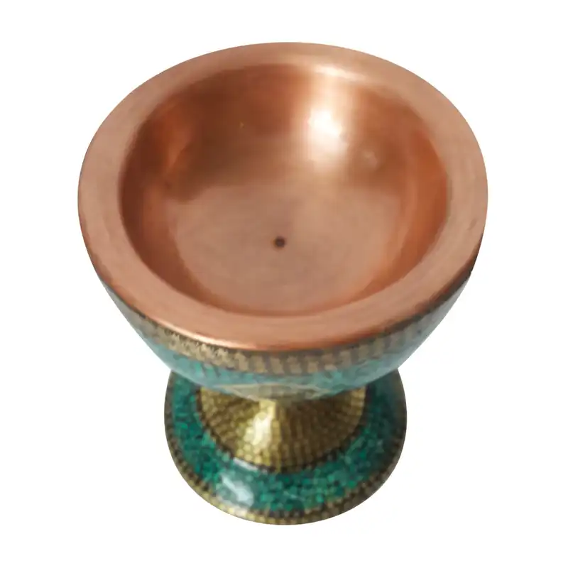 سنگاب فیروزه کوبی خاتم کاری شده مدل مجلسی کد 66