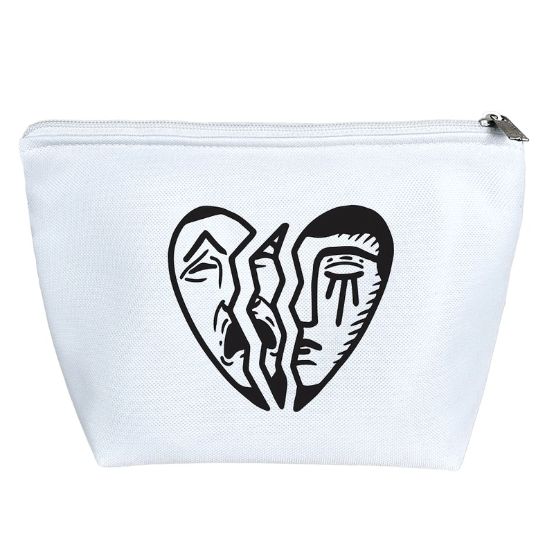 کیف لوازم آرایش دخترانه خندالو مدل قلب شکسته کد 7008