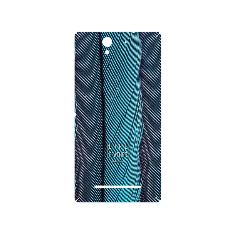 برچسب پوششی ماهوت مدل Turquoise feathers مناسب برای گوشی موبایل سونی Xperia C3 Dual
