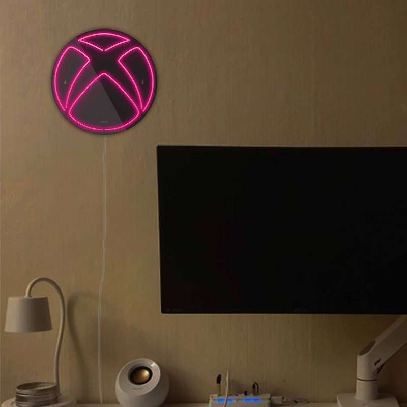 چراغ دیواری نئون دیزاین طرح Xbox-BL_PN