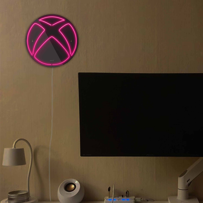 چراغ دیواری نئون دیزاین طرح Xbox-BL_PN