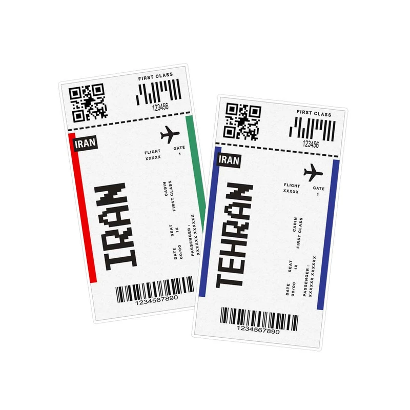   استیکر لپ تاپ ماسا دیزاین طرح ایران شهر تهران کد STMD مجموعه 2 عددی