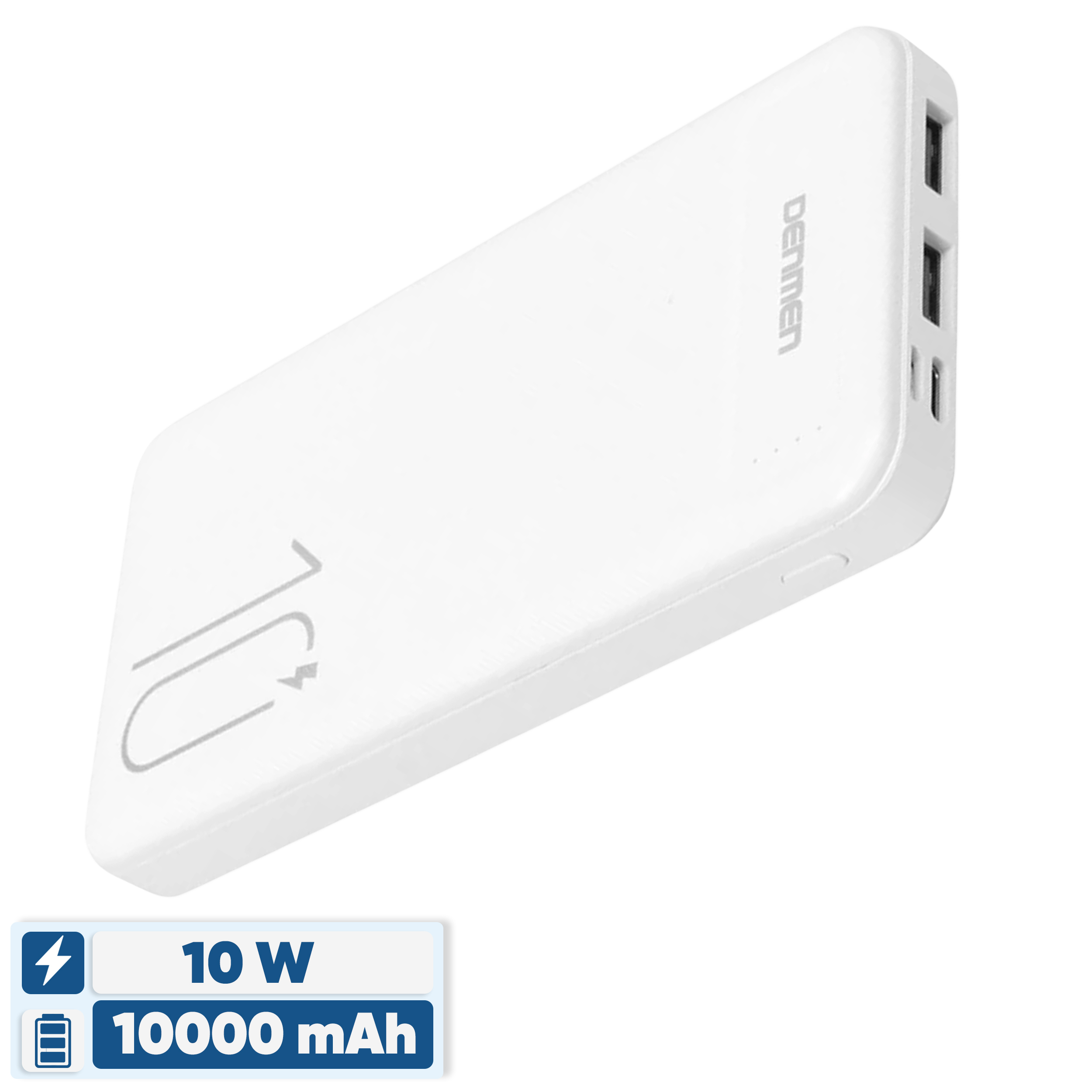 پاوربانک 10 وات وی دنمن وی مدل dp 09 ظرفیت 10000 میلی آمپر ساعت