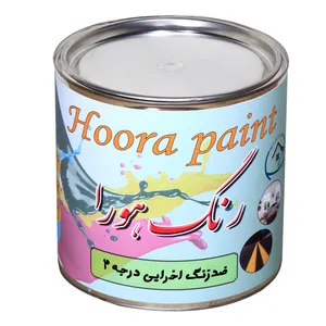 رنگ ضد زنگ اخرايي قرمز هورا  كد 420 حجم 4 ليتر