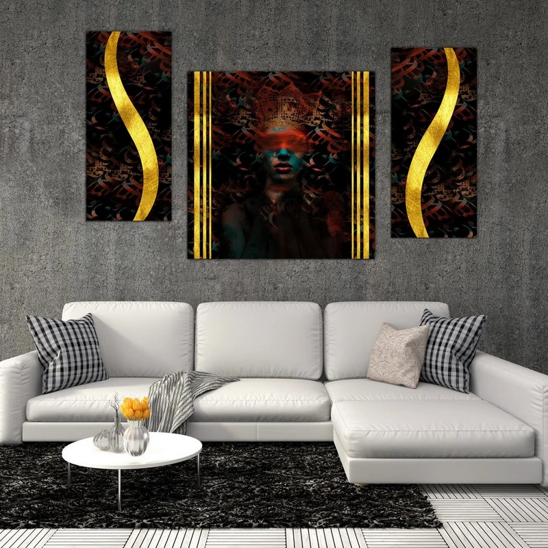 تابلو شاسی بکلیت طرح مدرن مدل SH-475 مجموعه 3 عددی