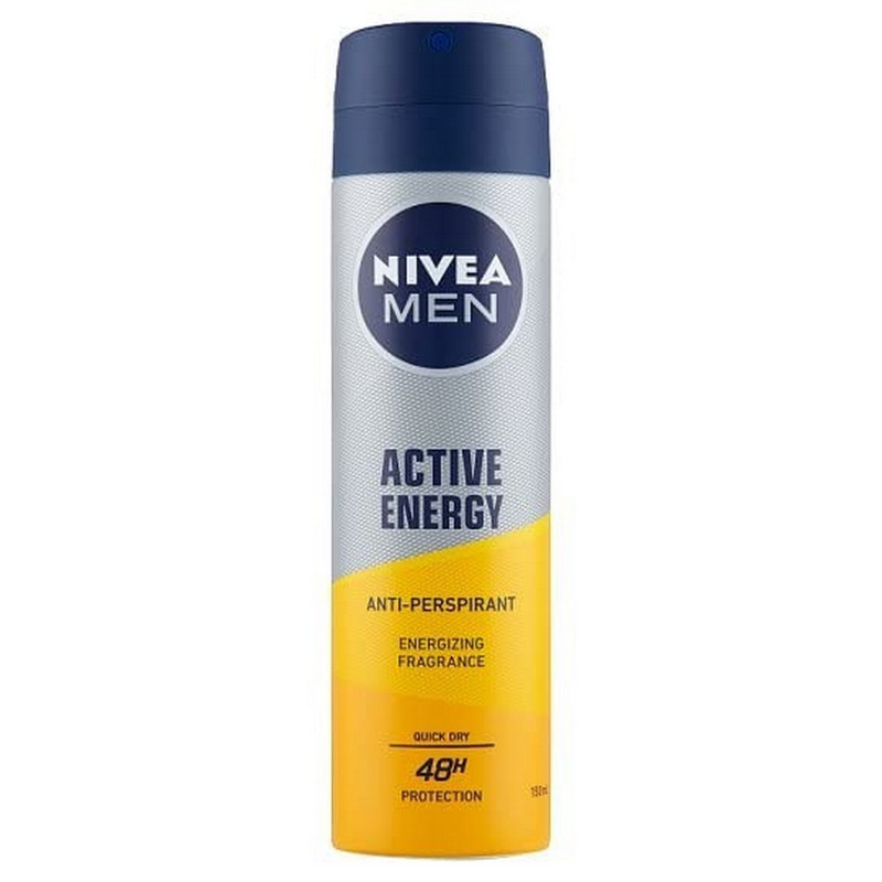 اسپری ضد تعریق مردانه نیوآ مدل active energy حجم 150 میلی لیتر