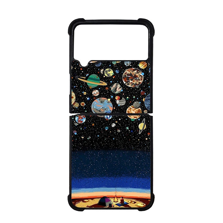 کاور قاب گارد هوم طرح کهکشان مناسب برای گوشی موبایل سامسونگ galaxy z flip 4