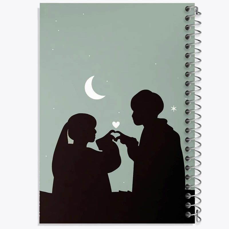 دفتر ژورنال نویسی 50 برگ خندالو مدل نقطه ای طرح عاشقانه کد 27145