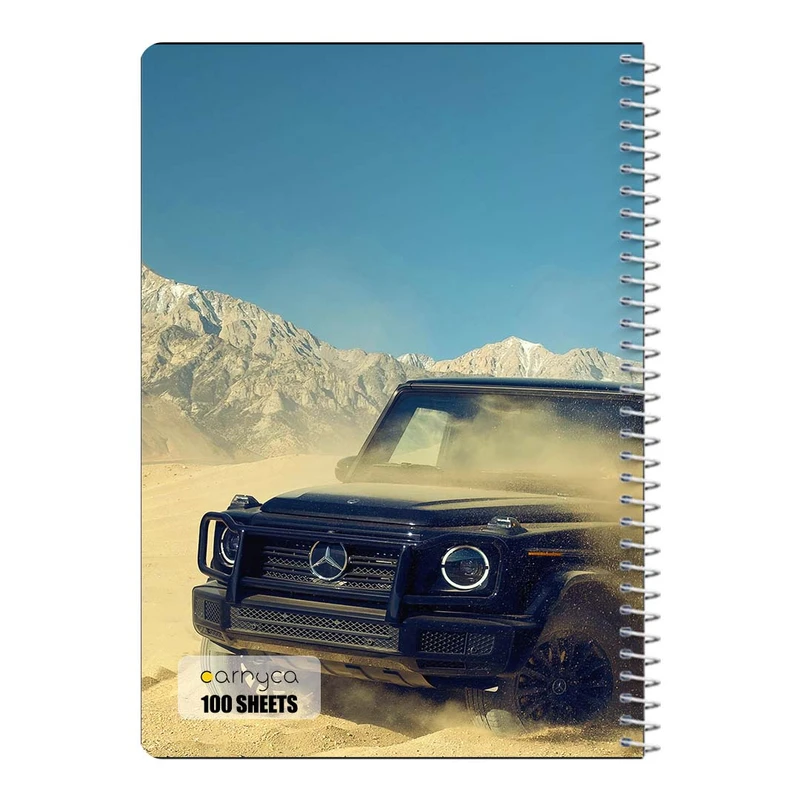 دفتر شطرنجی 100 برگ سیمی کارنیکا طرح جی واگن G‑Wagon کد 77158