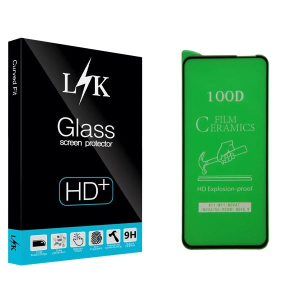 محافظ صفحه نمایش ال کی مدل +HD مناسب برای گوشی موبایل شیائومی Redmi Note 9