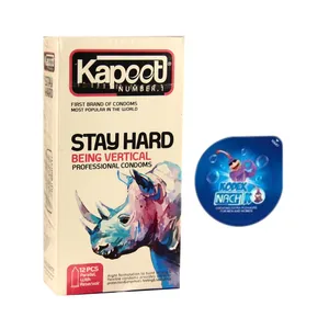 کاندوم کاپوت مدل stay hard بسته 12 عددی به همراه کاندوم ناچ کدکس مدل بلیسر