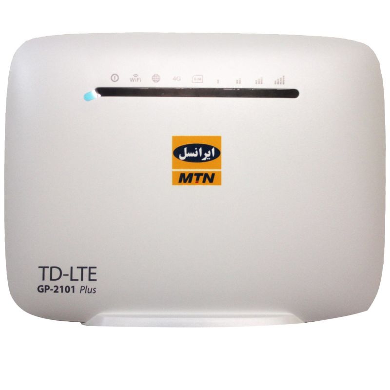 مودم 4G/TD-LTE ایرانسل مدل GP-2101 Plus به همراه یک عدد سیم کارت TD-LTE و دو عدد سیم کارت 5G با 25 گیگ اینترنت 6 ماهه