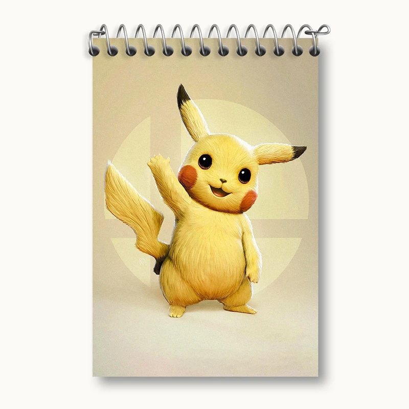 دفتر یادداشت 50 برگ خندالو مدل انیمه پوکمون (Pokemon) کد F177