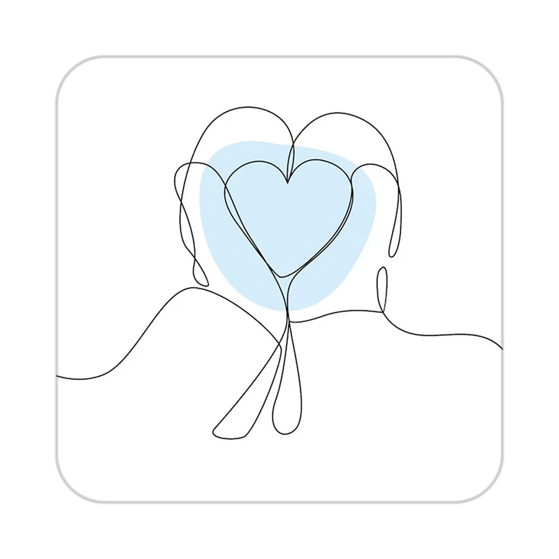 زیر لیوانی کاکتی طرح عاشقانه مدل mp38303