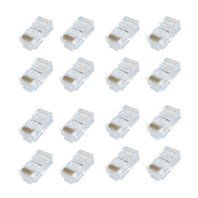 کانکتور شبکه cat5 مدل RJ45 بسته 16 عددی