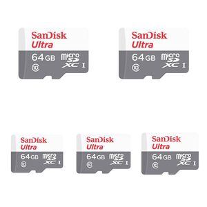 کارت حافظه microSDXC مدل Ultra کلاس 10 استاندارد UHS-I U1 سرعت 100MBps ظرفیت 64 گیگابایت بسته 5 عددی