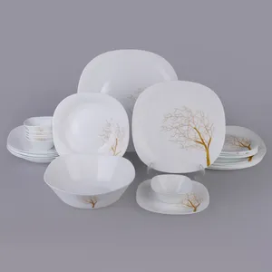 سرویس 26 پارچه غذاخوری آیروپال طرح مربع مدل آرسان متال 