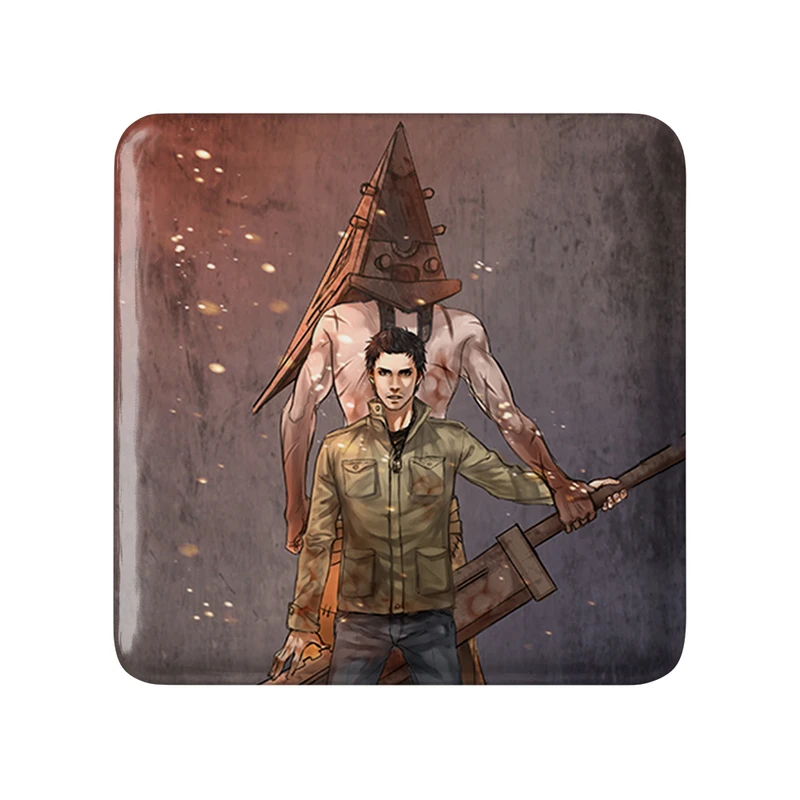 مگنت خندالو طرح بازی سایلنت هیل‌ (Silent Hill) مدل مربعی کد 34458