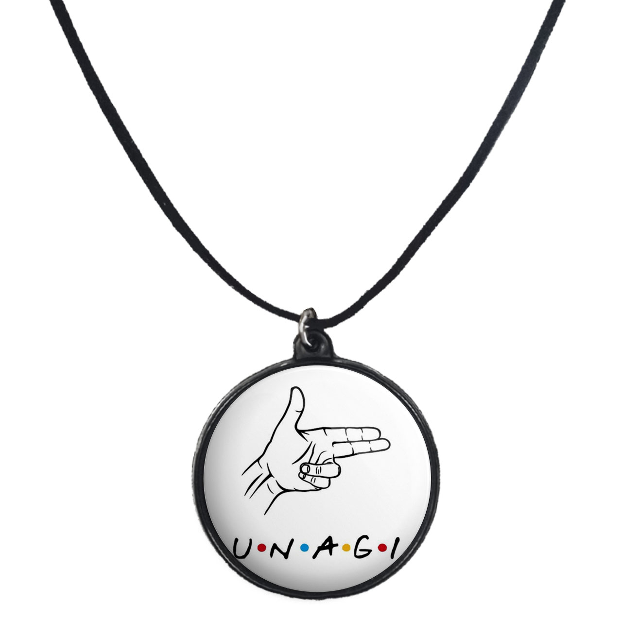 گردنبند پرمانه طرح فرندز کد pmb.18828 مدل دو طرفه