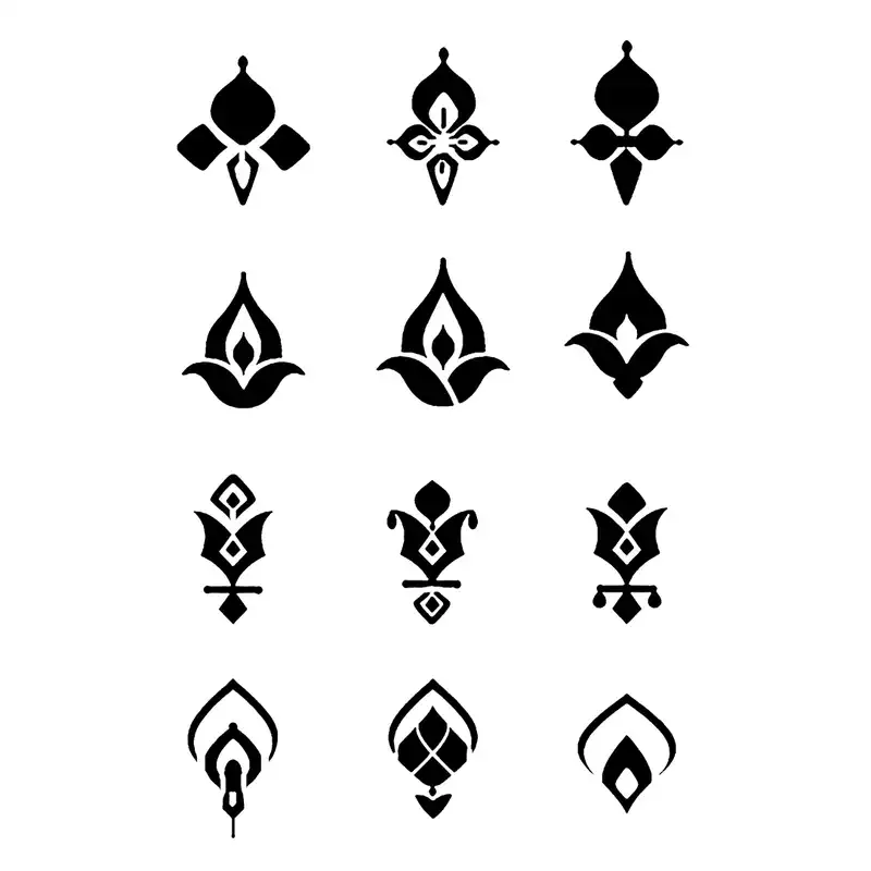 شابلون باتیس آرت طرح تذهیب کد 50-547