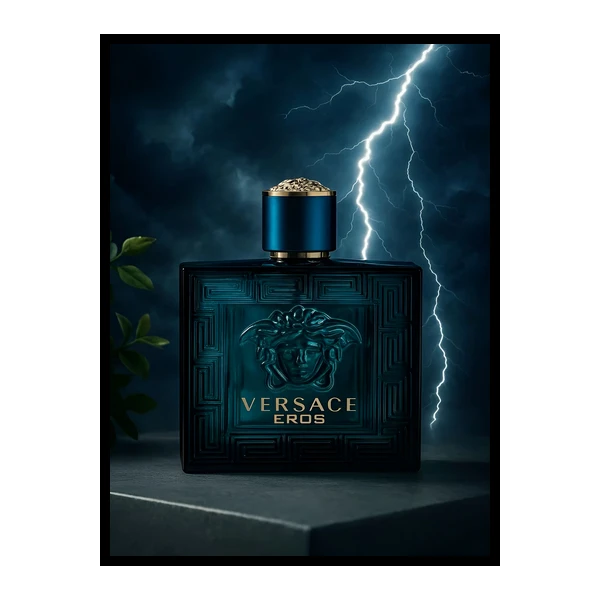تابلو نوری بکلیت طرح دکوراتیو مدرن ادکلن و عطر مدل B-bu7283 فریم مشکی