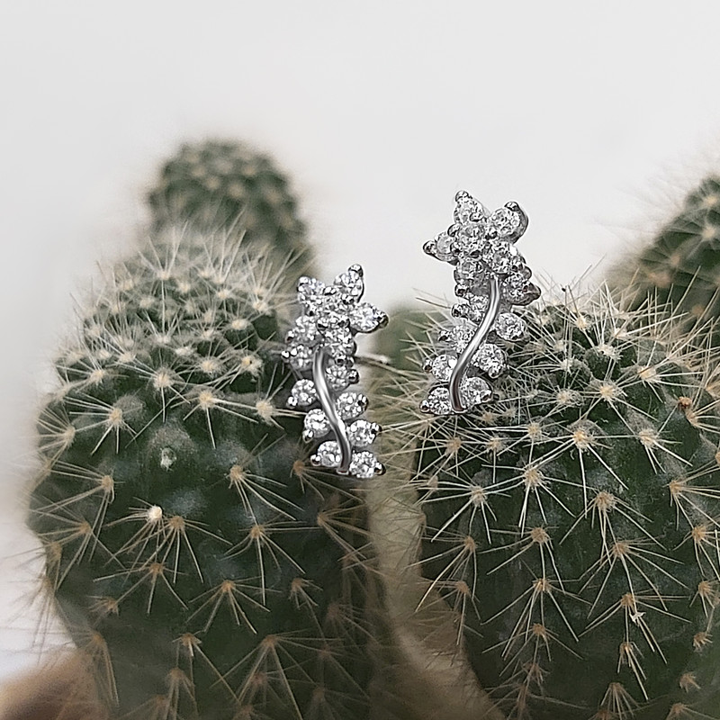 گوشواره نقره زنانه اقلیمه کد EN413