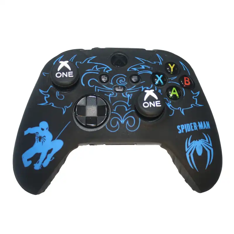 محافظ دسته ایکس باکس سری S/X مدل ONE spider man به همراه روکش آنالوگ
