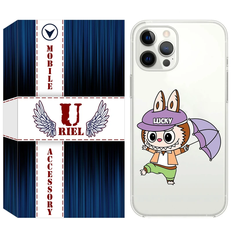 کاور یوریل قاب مدل Clear کد 125 طرح لبوبو مناسب برای گوشی موبایل اپل iPhone 13 Pro Max