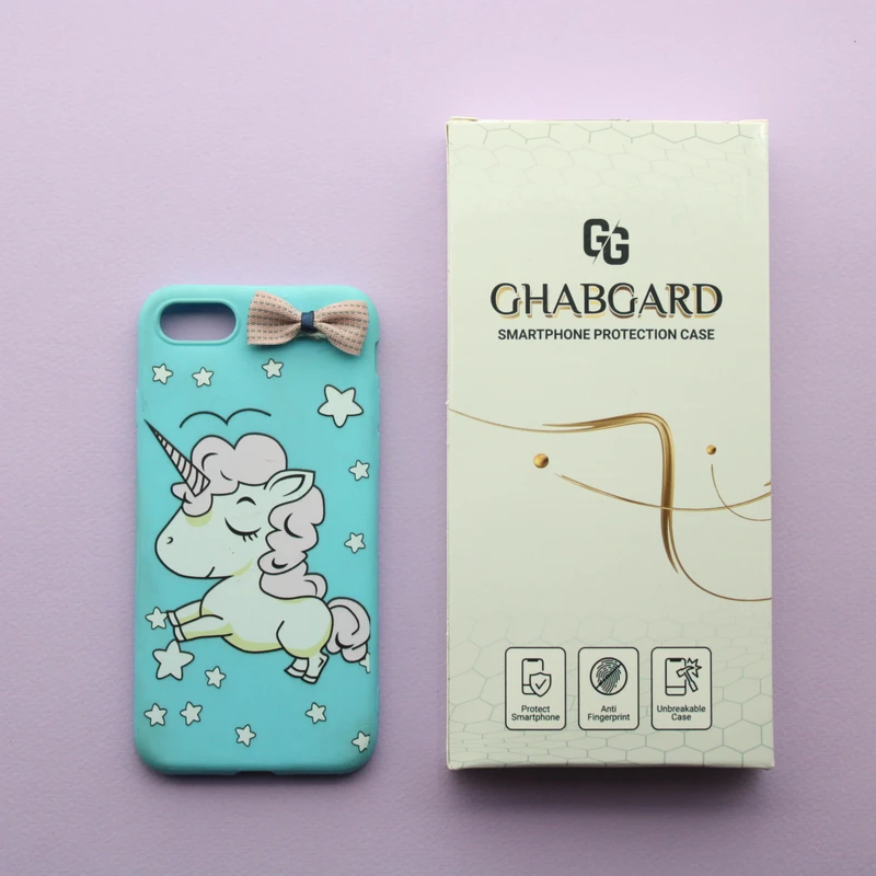 کاور قاب گارد مدل ژله ای یونیکورن مناسب برای گوشی موبایل اپل iPhone 7/8/SE 2020/SE 2022